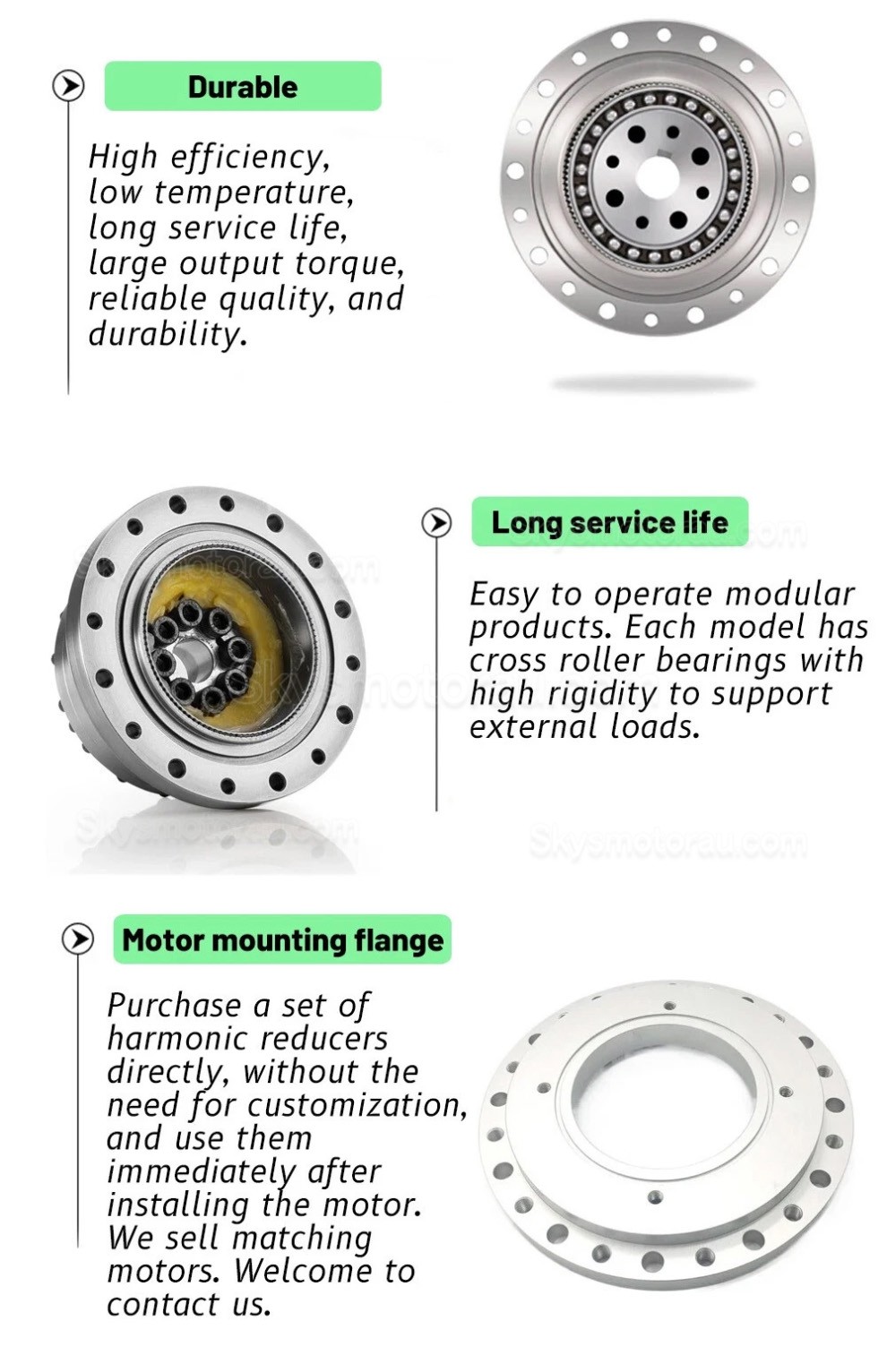 CSF Series 50:1/80:1/100:1/120:1 Harmonic Gearbox for Stepper / Servo Motor